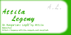 attila legeny business card